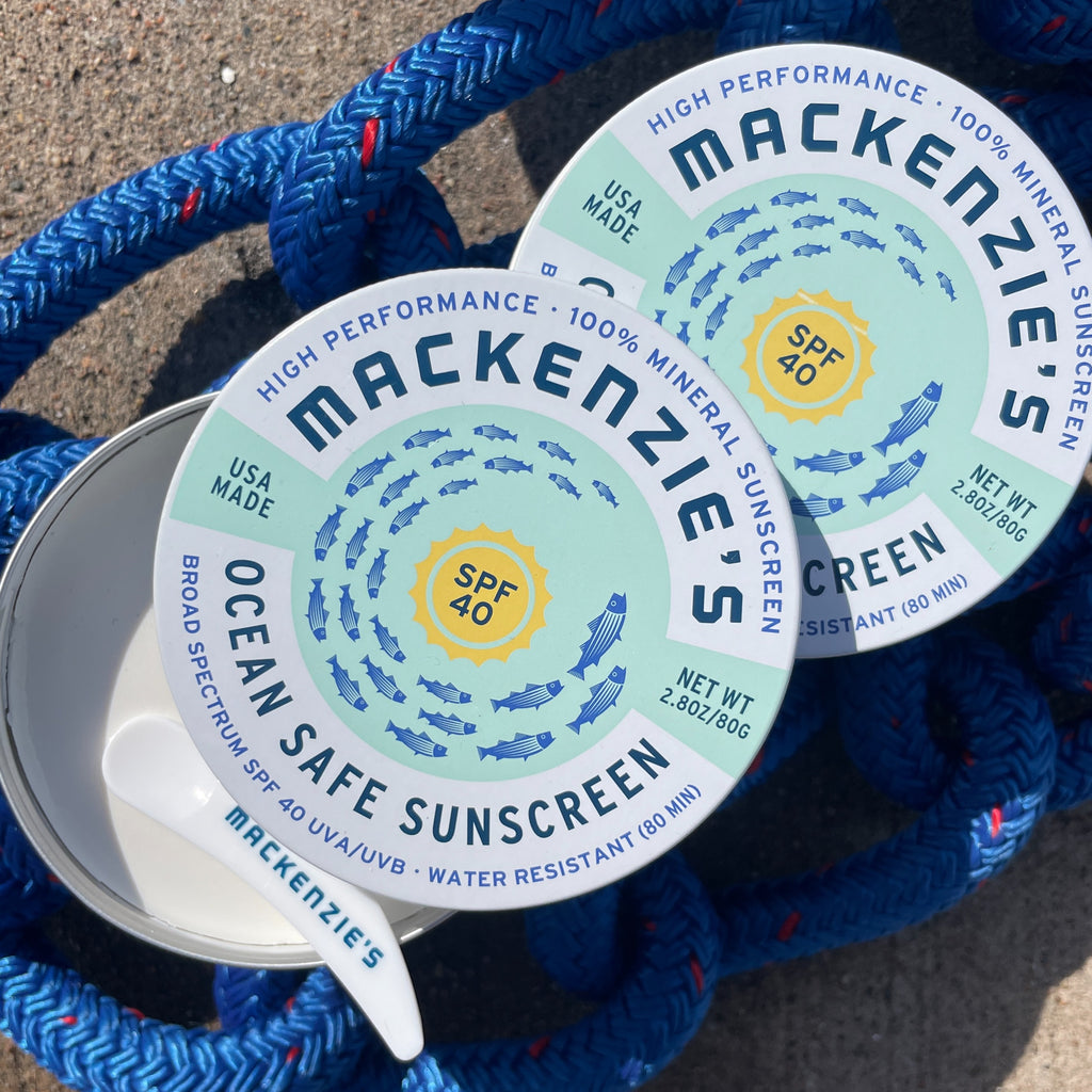 SPF 40 Ocean Safe Sunscreen Tin – MacKenzie's Fisherman