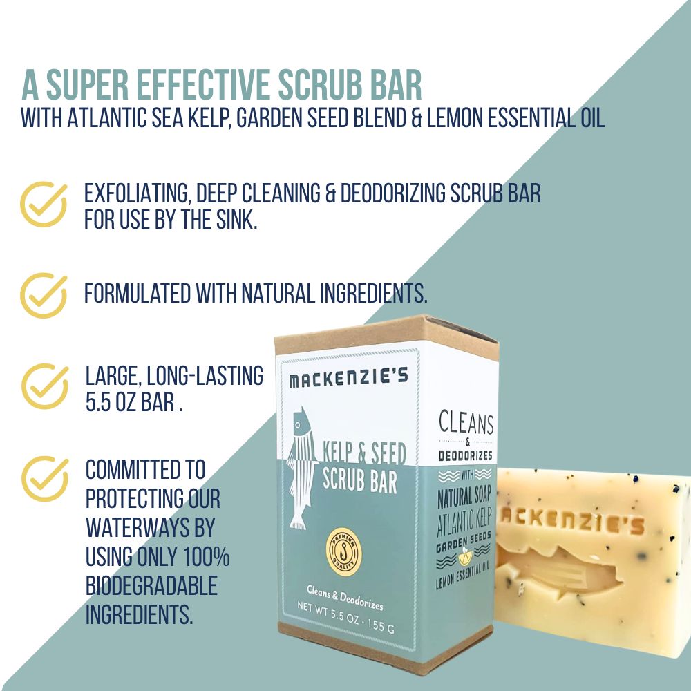 Kelp & Seed Scrub Bar 5.5 OZ